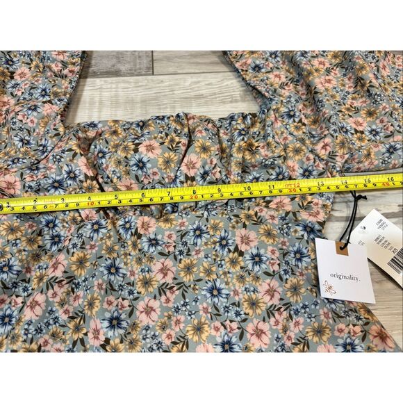 Originality floral mini dress keyhole size XS - Picture 6 of 12